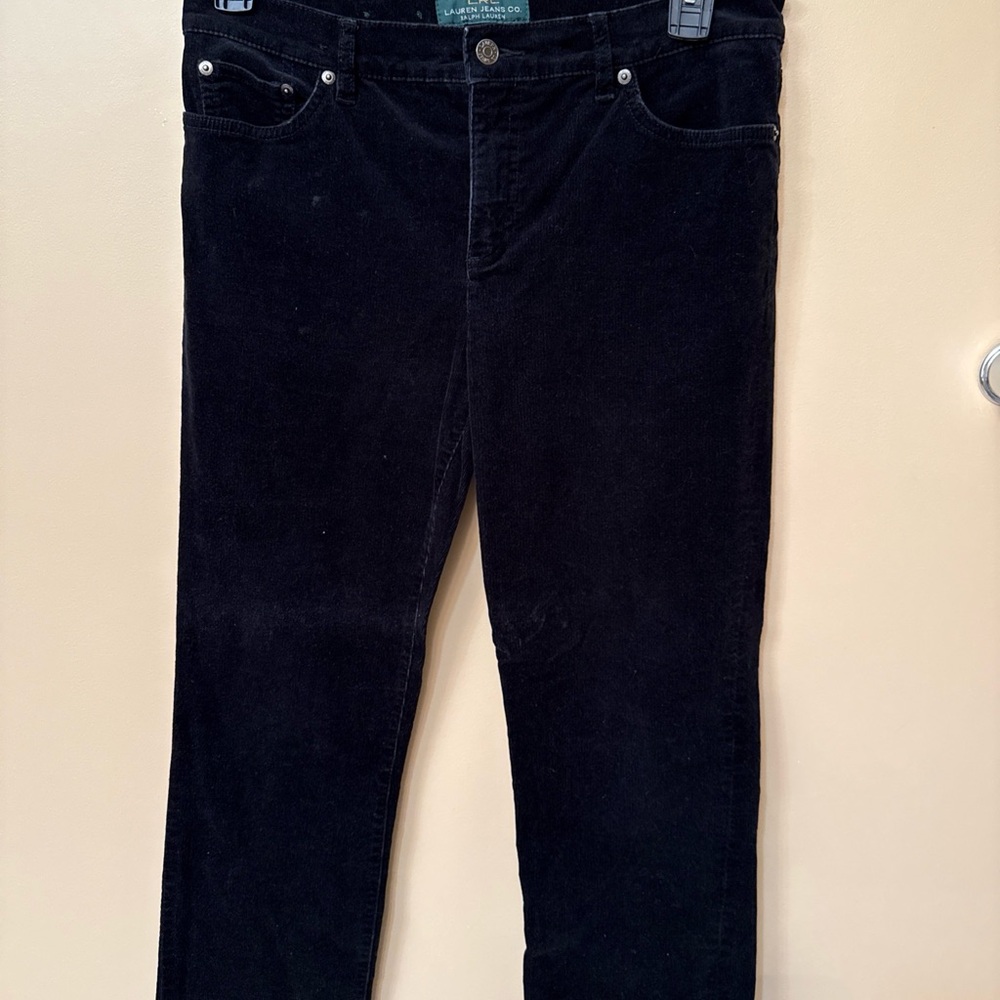 Ralph Lauren black Corduroy Trousers - Picture 2 of 7